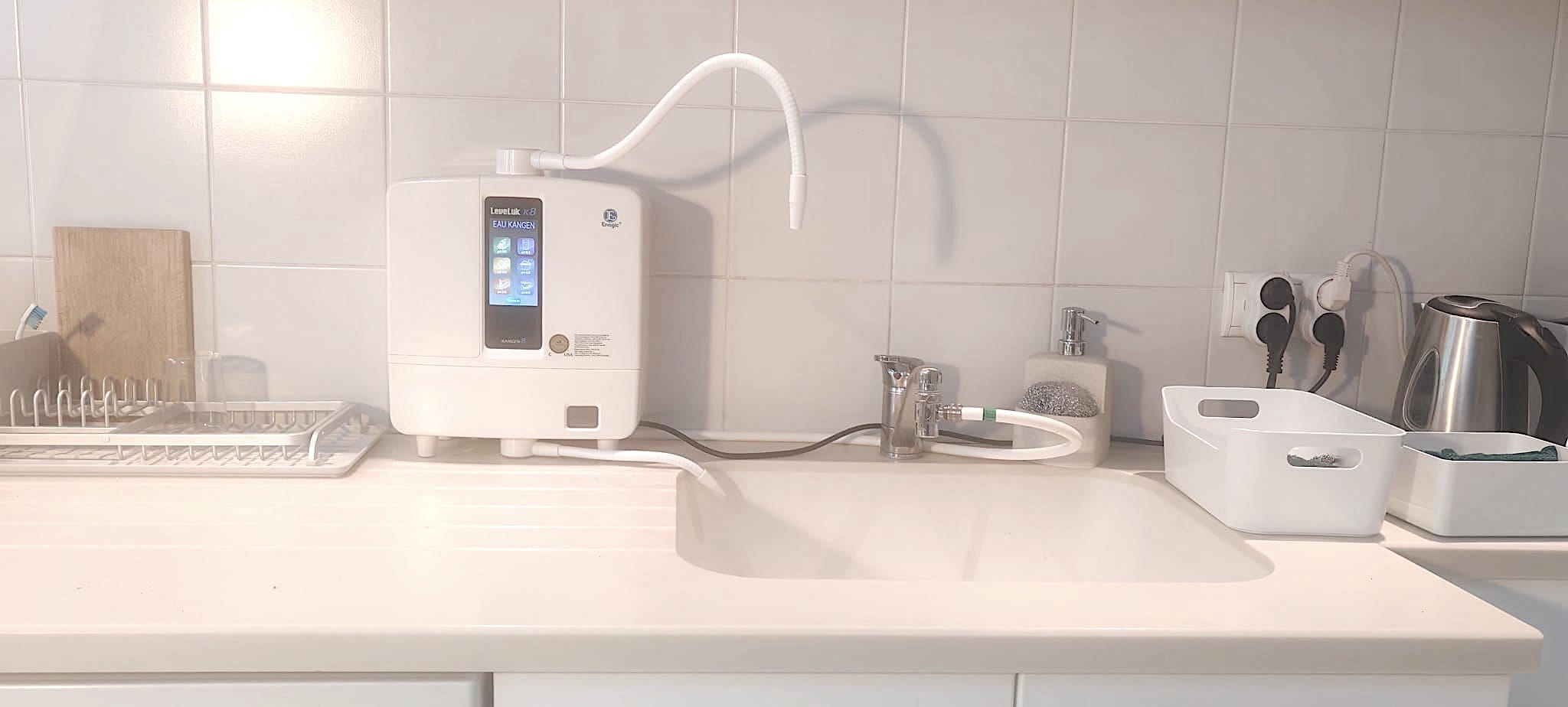 Fontaine à eau Kangen - Enagic - France - Système de filtration de l'eau du robinet Leveluk K8